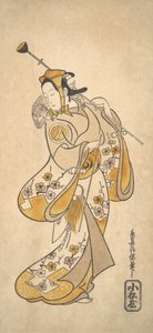 Ichikawa Monnosuke as a Sarumawashi or Monkey Showman