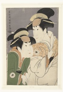 Bust Portrait of Segawa Tomisaburo II and Nakamura Manyo