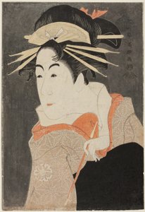 The Actor Matsumoto Yonesaburo as Shinobu in the Guise of the Courtesan Kewaizaka no Shosho