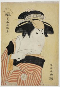 Yamatoya Tojaku (The Actor Iwai Hanshiro IV as Otoma, Daughter of Ohina from Inamuragasaki in Kamakura)