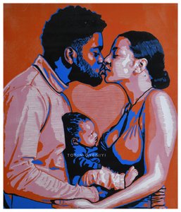 Modern Family Kiss by Tosin Oyeniyi