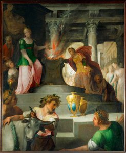 Hyante and Climene sacrificing to Venus