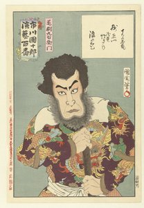Ichikawa Danjuro IX as Kezori Kyuemon (Hundred Roles of Ichikawa Danjuro IX)
