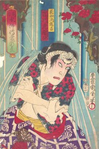 Imaginary portrait, Shuihuzhuan of Stage: Toryudai Mitate Suikoden Torodai - Actor Ichik...