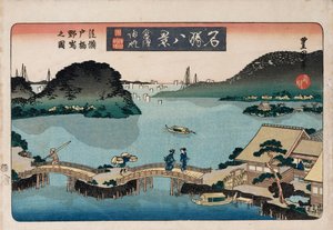 Twilight, Atami, from the series Eight views of famous places by Toyokuni II