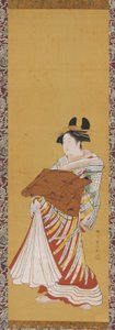 Yujo on Parade by Toyonobu Utagawa