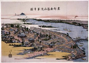 Kinryuzan Senso-ji Temple in the Eastern Capital (Edo) c.1820
