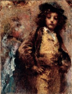 Poor but Beautiful Portrait of a Young Man Looking Like a Dandy