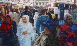 Market shoppers (Ridley Road, London)