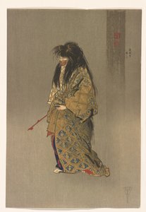 Dōjōji ato shite from the Series One Hundred Prints of Noh, c.1922-25 by Tsukioka Kogyo