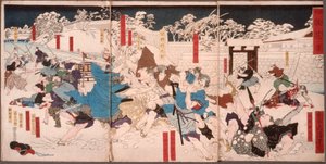 Fallen Blossoms in the Snow by Tsukioka Yoshitoshi