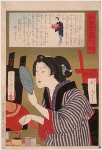 Geisha Blackening Teeth at 1:00 p.m. by Tsukioka Yoshitoshi
