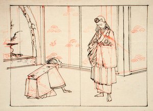 Preparatory Drawing for an Illustration of the Book: Mirror of Famous Japanese Generals by Tsukioka Yoshitoshi