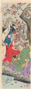 Taira Koremochi Conquering the Devil Woman on Mount Togakushi (Taira no Koremochi Togakushiyama kijo taiji no zu)