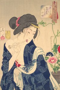 Waking Up: A Girl of the Koka Era by Tsukioka Yoshitoshi