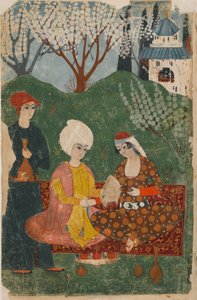 Prince and Princess Seated on a Carpet