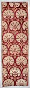 Textile panel with carnation pattern by Turkish School