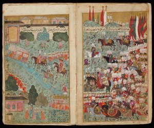 Mehmed III Arrives at the Head of the Victorious Army in Istanbul by Turkish master