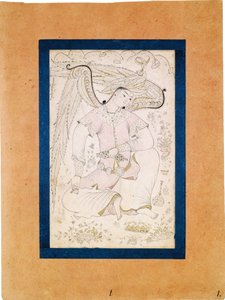 Peri with a Pomegranate by Turkish master