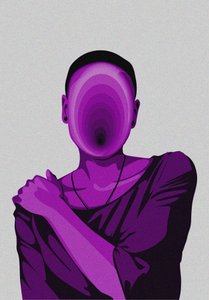 Faceless Purple Figure