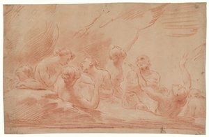 Souls in Purgatory, Study for The Blessed John Burali Begs the Blessed Virgin to Intercede for Souls in Purgatory, San Bartolomeo, Bologna