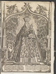 Virgin Mary with the Child Jesus, Surrounded by Musical Angels