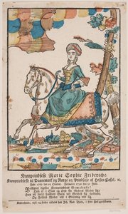 Crown Princess Marie Sophie Frederikke on Horseback