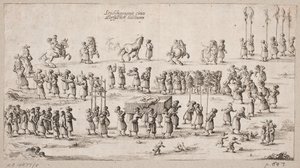 Funeral Procession for a Persian Nobleman by Ubekendt