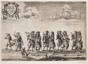 Procession on the Occasion of the Inauguration of Kiel University. Plate 10