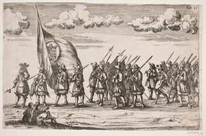 Procession on the Occasion of the Inauguration of Kiel University. Plate 19 by Ubekendt