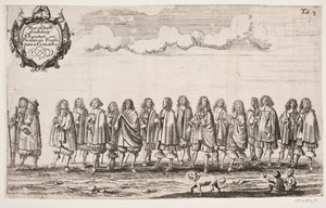 Procession on the Occasion of the Inauguration of Kiel University. Plate 3