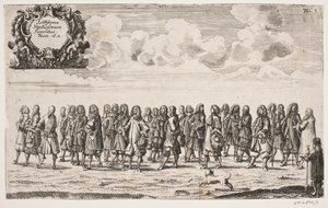 Procession on the Occasion of the Inauguration of Kiel University. Plate 4