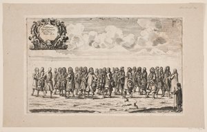 Procession for the Inauguration of Kiel University. Plate 5 by Ubekendt