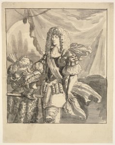 Portrait of a Field Marshal, Knee-Length, with a Large Feathered Hat