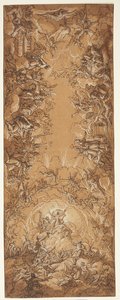 Draft for Ceiling Painting with the Trinity by Ubekendt