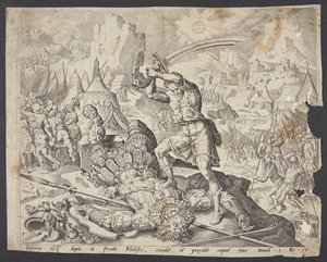 Abner Presenting David with Goliath