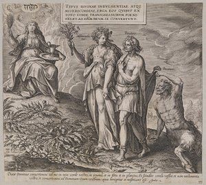 Allegory of Penance and Consciousness of Guilt by Ubekendt efter Maerten de Vos