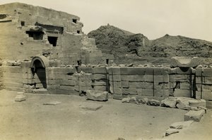 Ruins of the Coptic Church near Hathor Temple, Dendera, Egypt