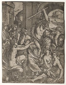 Hercules Driving Envy from the Temple of the Muses, 1522-24 by Ugo da Carpi