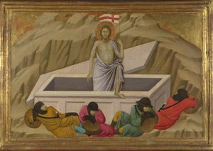 The Resurrection From the Basilica of Santa Croce, Florence, c. 1324-1325 by Ugolino di Nerio
