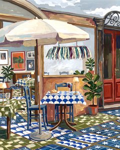 Charming Cafe Patio