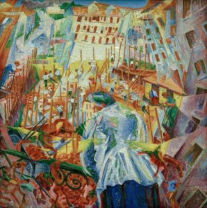 The Street Enters the House by Umberto Boccioni