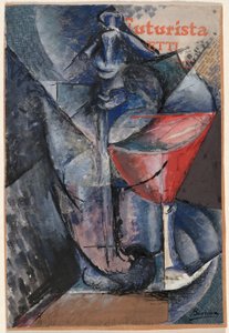 Still Life: Glass and Siphon by Umberto Boccioni