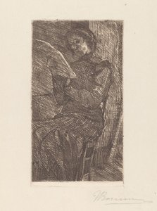 Woman Reading by Umberto Boccioni