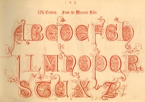 12th Century. From the Mazarin Bible