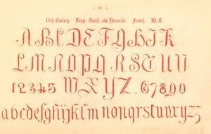 16th Century. Large, Small and Numerals. French. MS., 1862