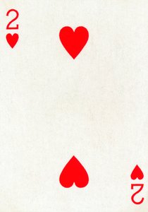 2 of Hearts from a deck of Goodall & Son Ltd. playing cards, c1940 by Unbekannt
