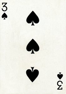3 of Spades from a Deck of Goodall & Son Ltd. Playing Cards by Unbekannt