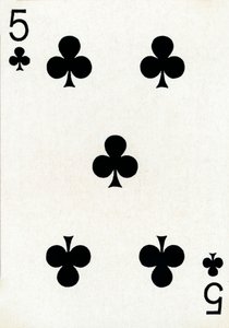 5 of Clubs from a Deck of Goodall & Son Ltd. Playing Cards by Unbekannt