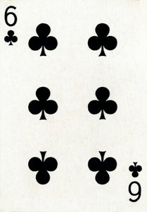 6 of Clubs from a Deck of Goodall & Son Ltd. Playing Cards by Unbekannt